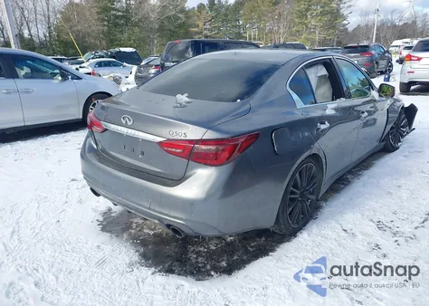 2018 Infiniti Q50 3.0T Red Sport 400 from USA, damaged, VIN JN1FV7AR5JM481684